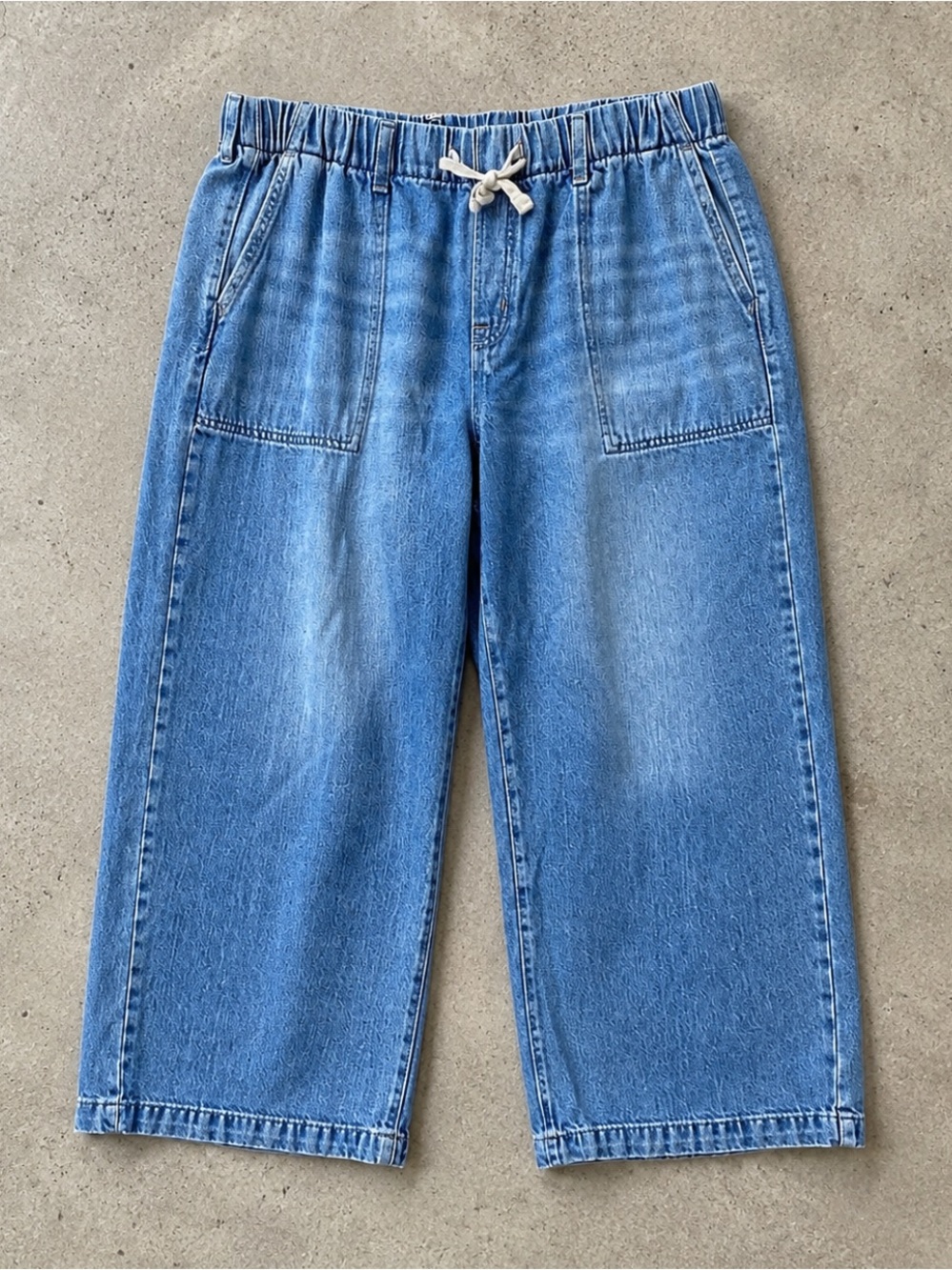 Gap Mid Rise SuperSoft Easy Fit Jeans XL Medium Wash Pull On Lyocell Comfy 2025